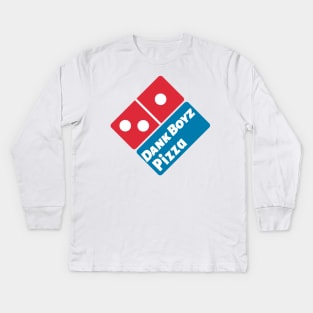 Dank Boyz Pizza Kids Long Sleeve T-Shirt